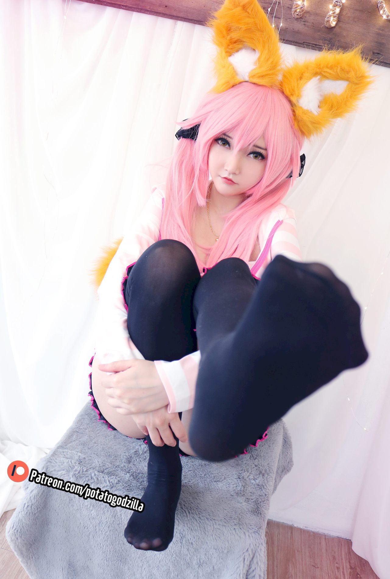 Potato Tamamo ͼ дcoser School ģ CoserСŮ Uniform Godzilla P.8